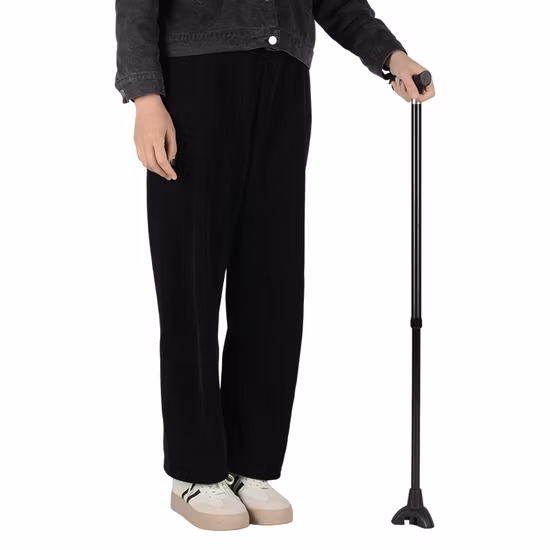 Lightweight Aluminum Cane Stick Underarm Elbow Crutches Adjustable
