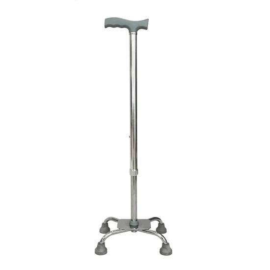 Adjustable Aluminum Alloy Steelfour Leg and Antiskid Stable Retractable Walking Aid Crutches