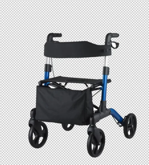 Outdoor High Quality Adjustable New Design Double Folding Rollator
